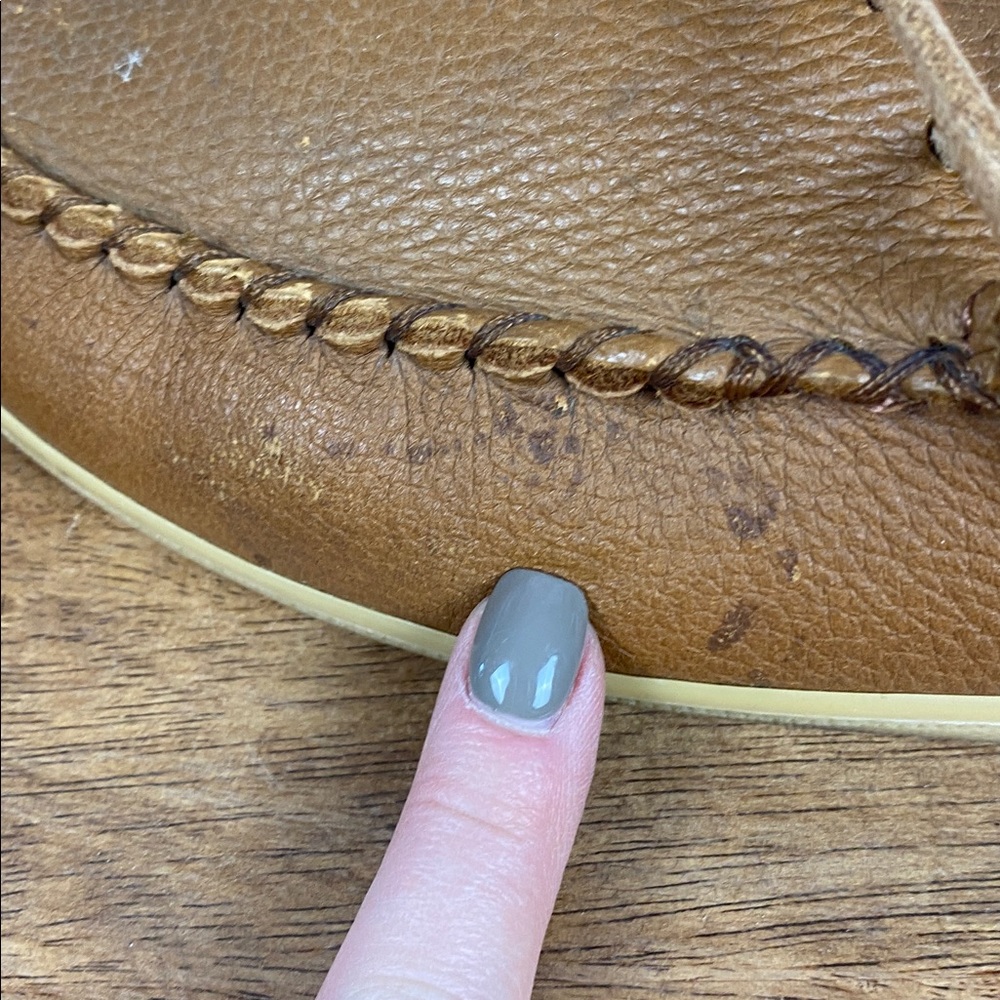 Laurentian Chief Men's Brown Leather Slip On Moccasins Sz 43 - Picture 11 of 16